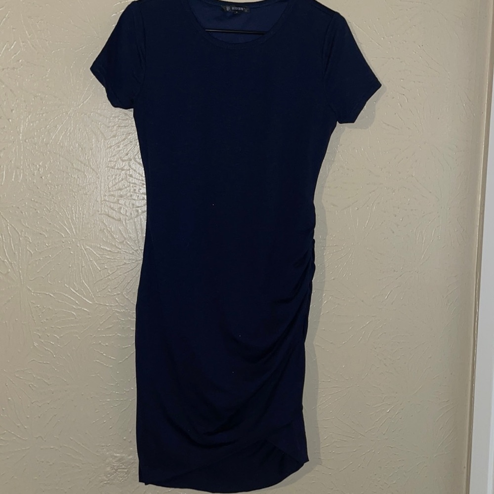 Navy Blue Mini Dress